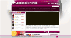 Desktop Screenshot of londonbilletter.no
